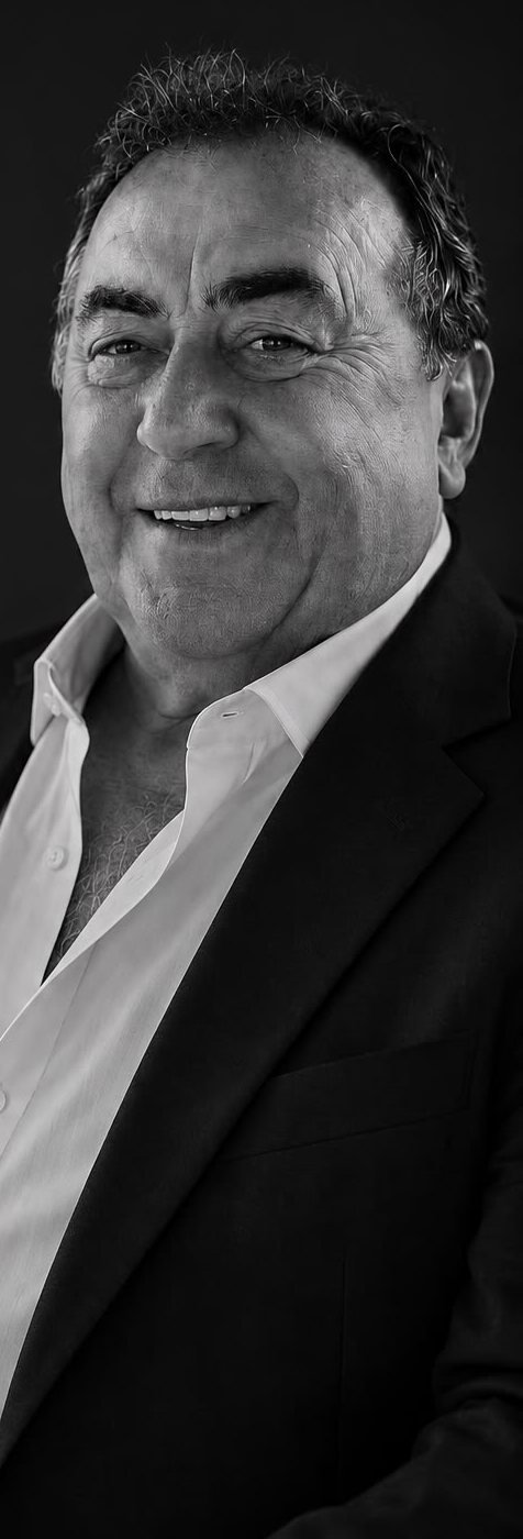 Domenico Parravano, author of Donnie P., in a black and white portrait.